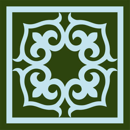 Ethnic patterns. Traditions of nomads, Kazakh steppes, Asian Mongolian Caucasusのイラスト素材