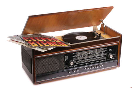 BLACK vinyl disk, plate for gramophone