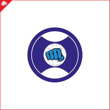 Emblem style martial arts. Logo of the Federationのイラスト素材