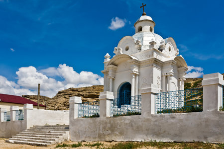 The Russian Christian church. Religion in Kazakhstanの写真素材
