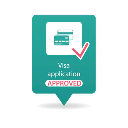 visa application approvedのイラスト素材