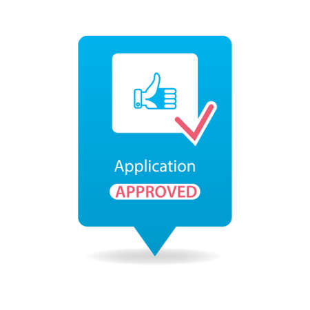 application approvedのイラスト素材