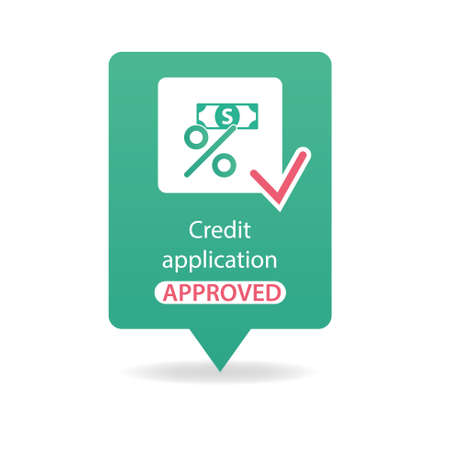 credit application approvedのイラスト素材