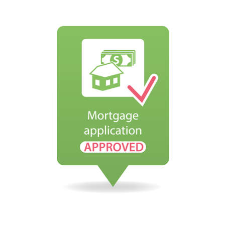 mortgage application approvedのイラスト素材