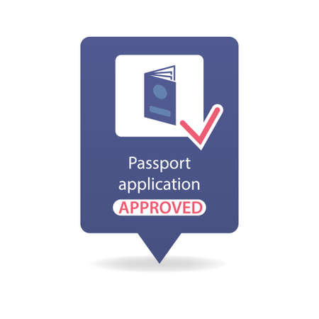 passport application approvedのイラスト素材