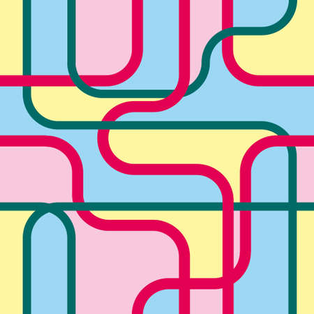 abstract varicolored line. seamless textureのイラスト素材