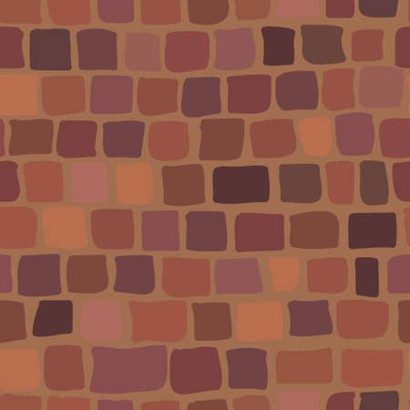 brick background in red color. seamless textureのイラスト素材