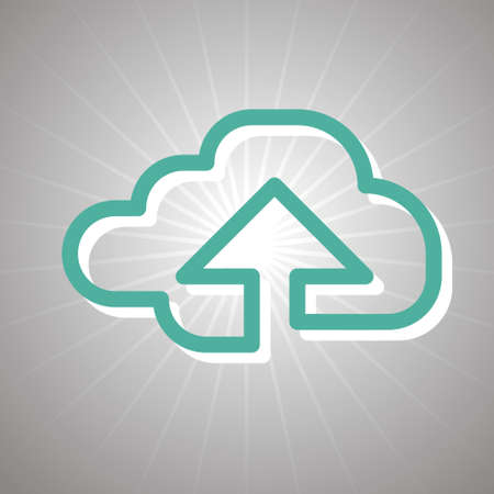 cloud download iconのイラスト素材