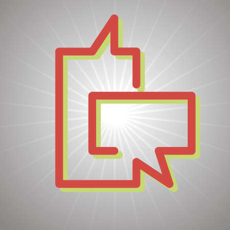 dialog iconのイラスト素材