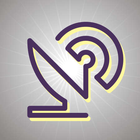 satellite dish iconのイラスト素材