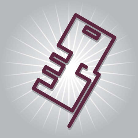 smartphone in hand iconのイラスト素材