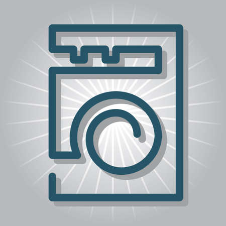 washing machine iconのイラスト素材