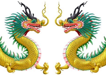 Chinese style dragon statueの写真素材