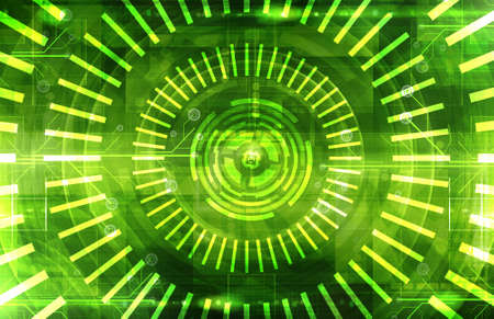 Abstract dark green technical backgroundの写真素材