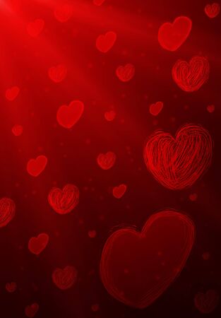 red heart の写真素材