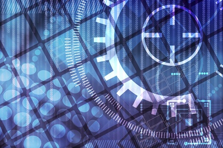 Abstract hi-technology backgroundの写真素材