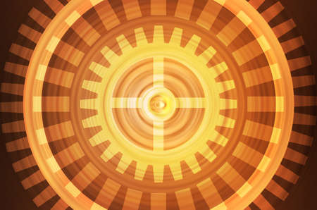 abstract orange gears backgroundの写真素材