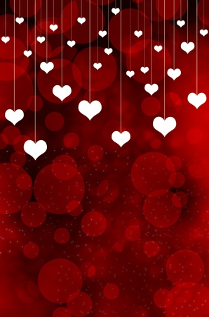 heart on red background の写真素材