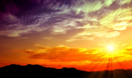 sunsetの写真素材