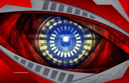 robot eye の写真素材