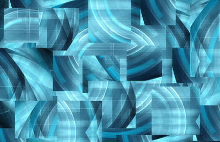 Abstract digital blue backgroundの写真素材