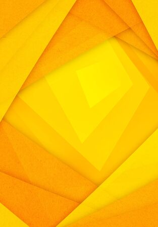 orange and yellow abstract paper backgroundの写真素材