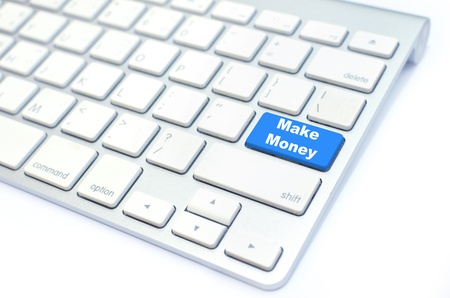keyboard make money buttonの写真素材
