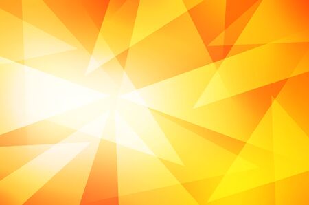 Orange and yellow background of abstract Triangleの写真素材