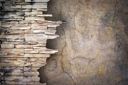 grunge brick wallの写真素材