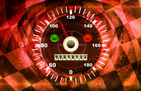 Speed red and orange abstract backgroundの写真素材