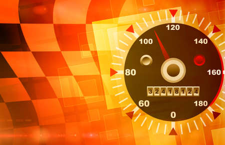 Speed red and orange abstract backgroundの写真素材