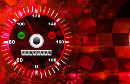 Speed red  abstract backgroundの写真素材
