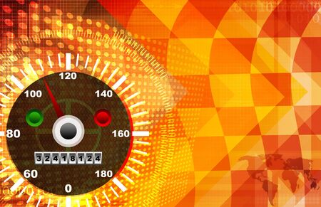 Speed red and orange abstract backgroundの写真素材