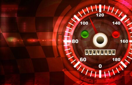 Speed red and orange abstract backgroundの写真素材