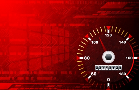 Speed red abstract backgroundの写真素材