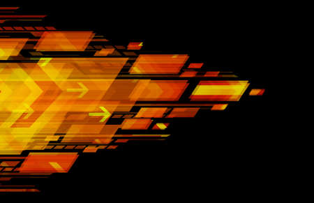 Abstract dark orange technical backgroundの写真素材