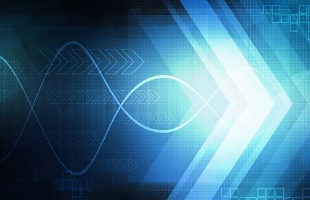 Blue technical designの写真素材