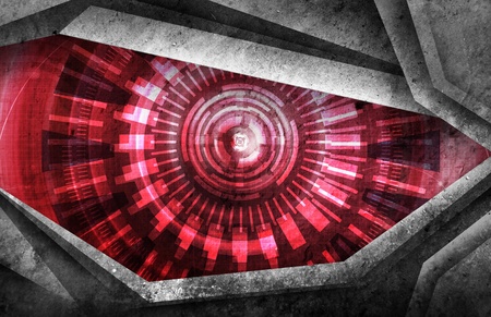 abstract robot eye backgroundの写真素材
