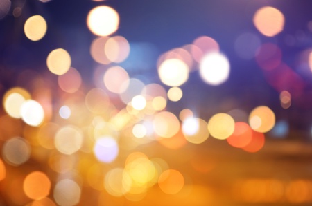 Abstract circular bokeh background of Christmaslightの写真素材