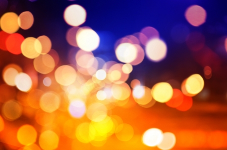 Abstract circular bokeh background of Christmaslightの写真素材