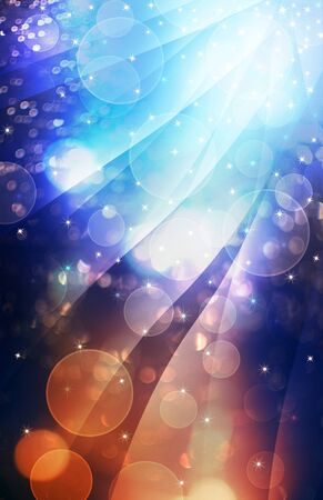 abstract glowing circles on a colorful backgroundの写真素材