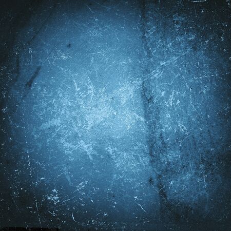 Grunge blue wall background or textureの写真素材