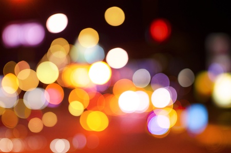 Abstract circular bokeh background of Christmaslightの写真素材