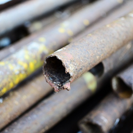 Pipes metal stackの写真素材