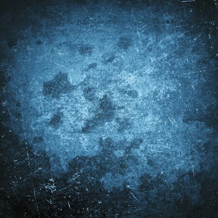 Grunge blue wall background or textureの写真素材