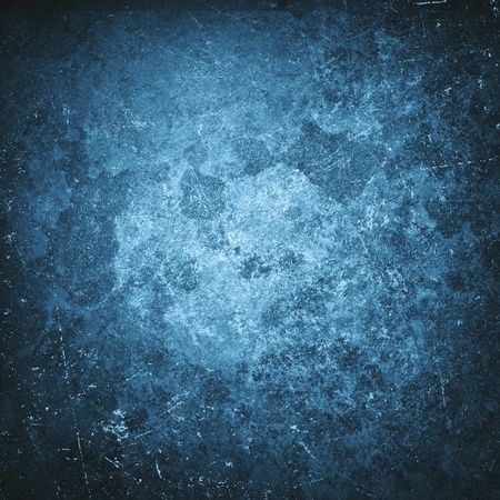 Grunge blue wall background or textureの写真素材