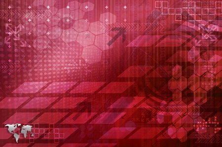 Abstract red technical backgroundの写真素材
