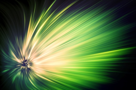 Abstract green design on black backgroundの写真素材