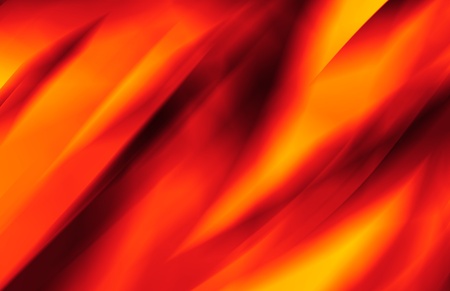 Red and yellow background of abstract warm curvesの写真素材