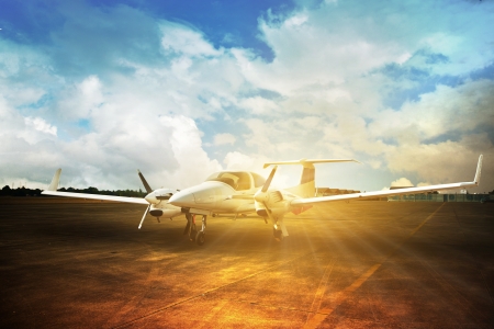 White reactive private jetの写真素材
